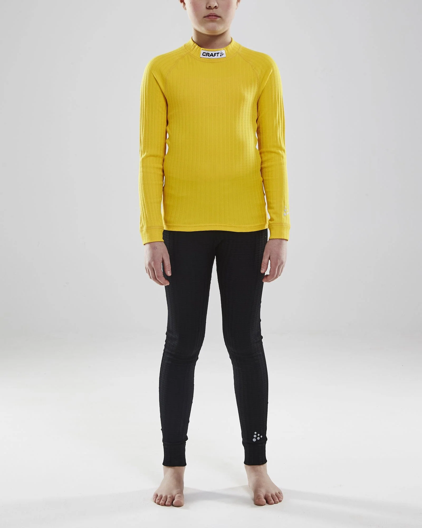 Junior Progress Baselayer CN LS - SWEDEN YELLOW/BLACK