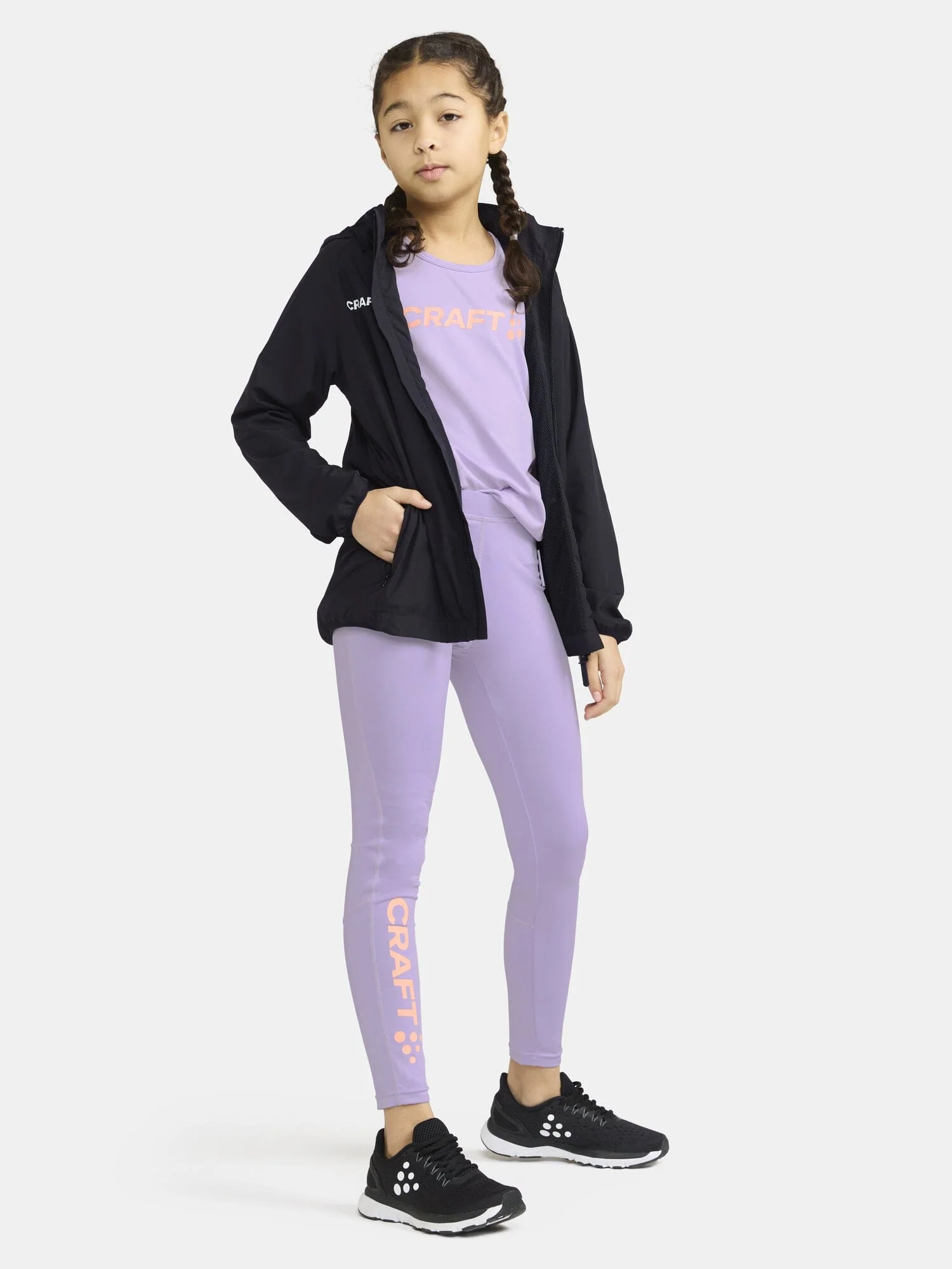 Junior's Squad Wind Jacket - Black
