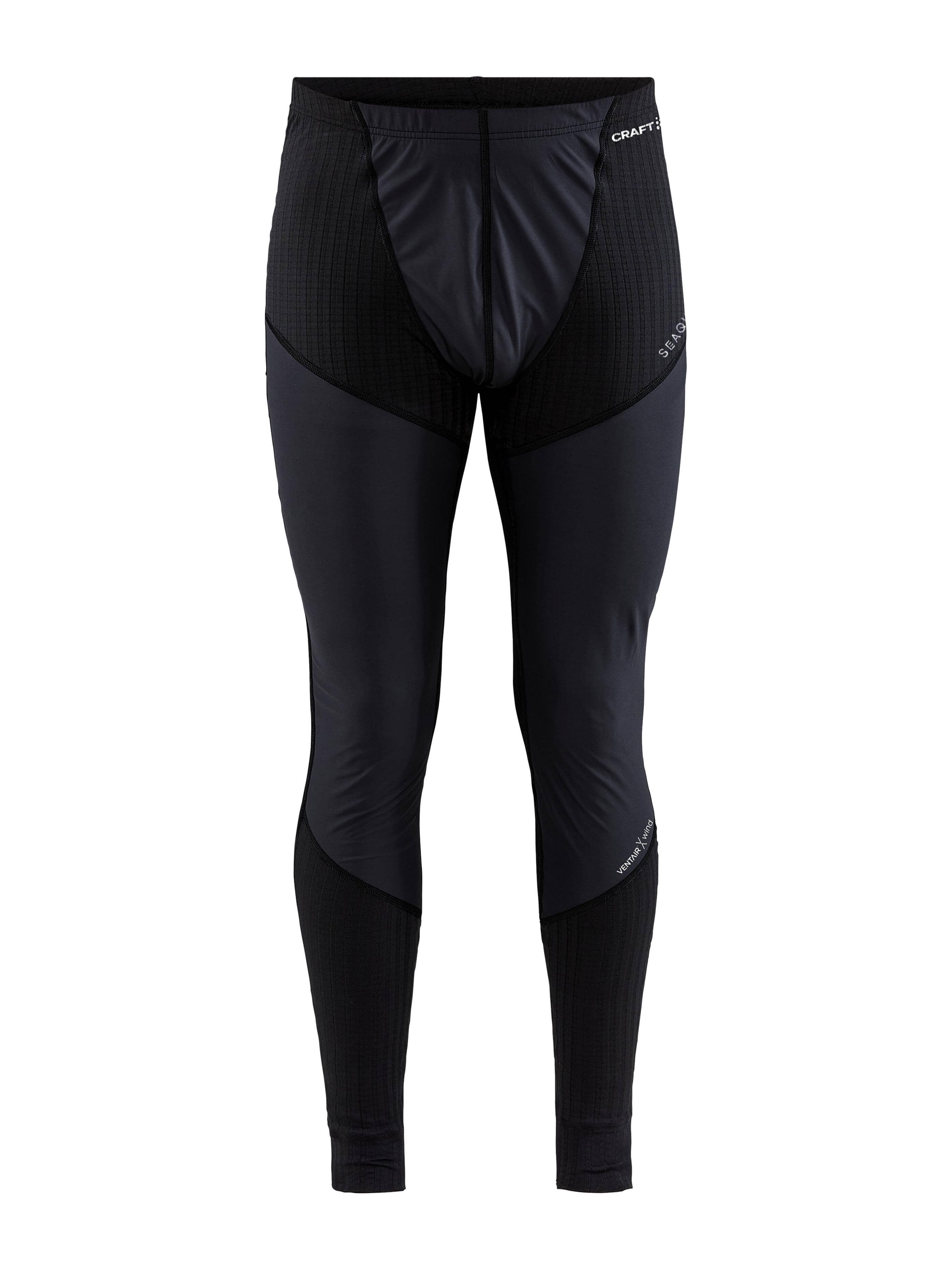 Men's Active Extreme X Wind Baselayer Pants - Black/Granite - Image 7