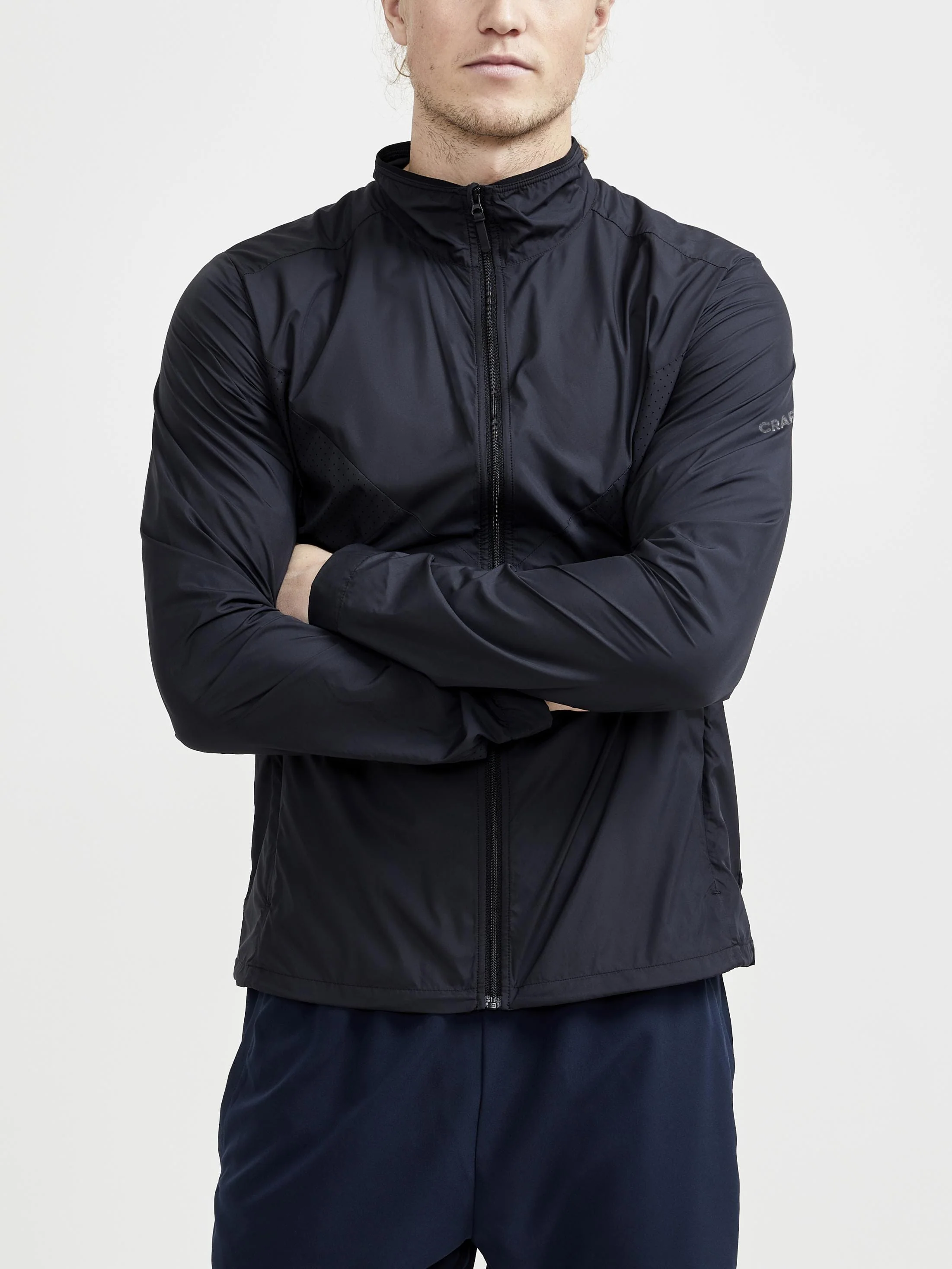 Men's ADV Essence Wind Jacket - Biome/Blaze - Image 28