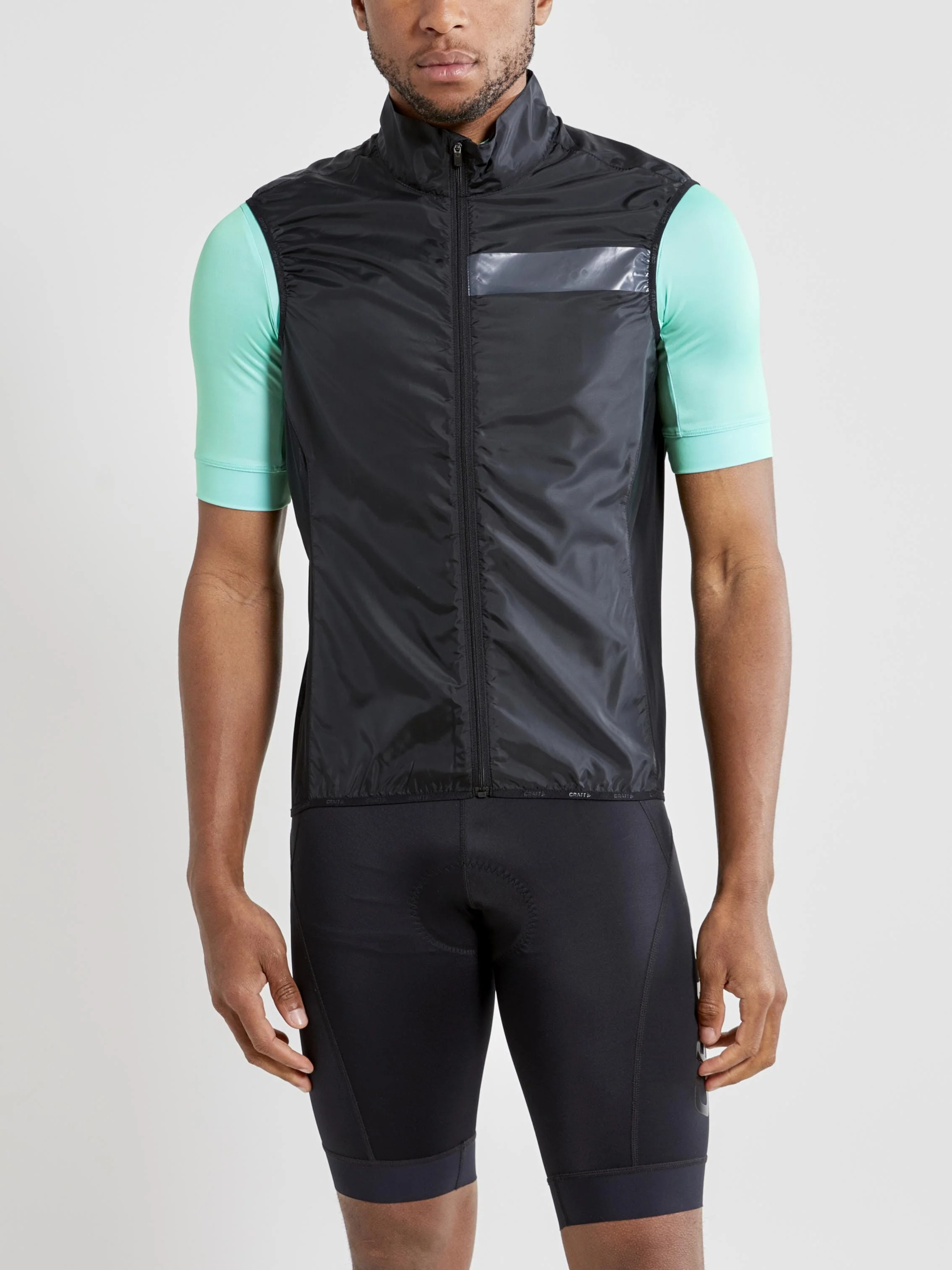 Men's Essence Light Wind Cycling Vest - Black - Image 2