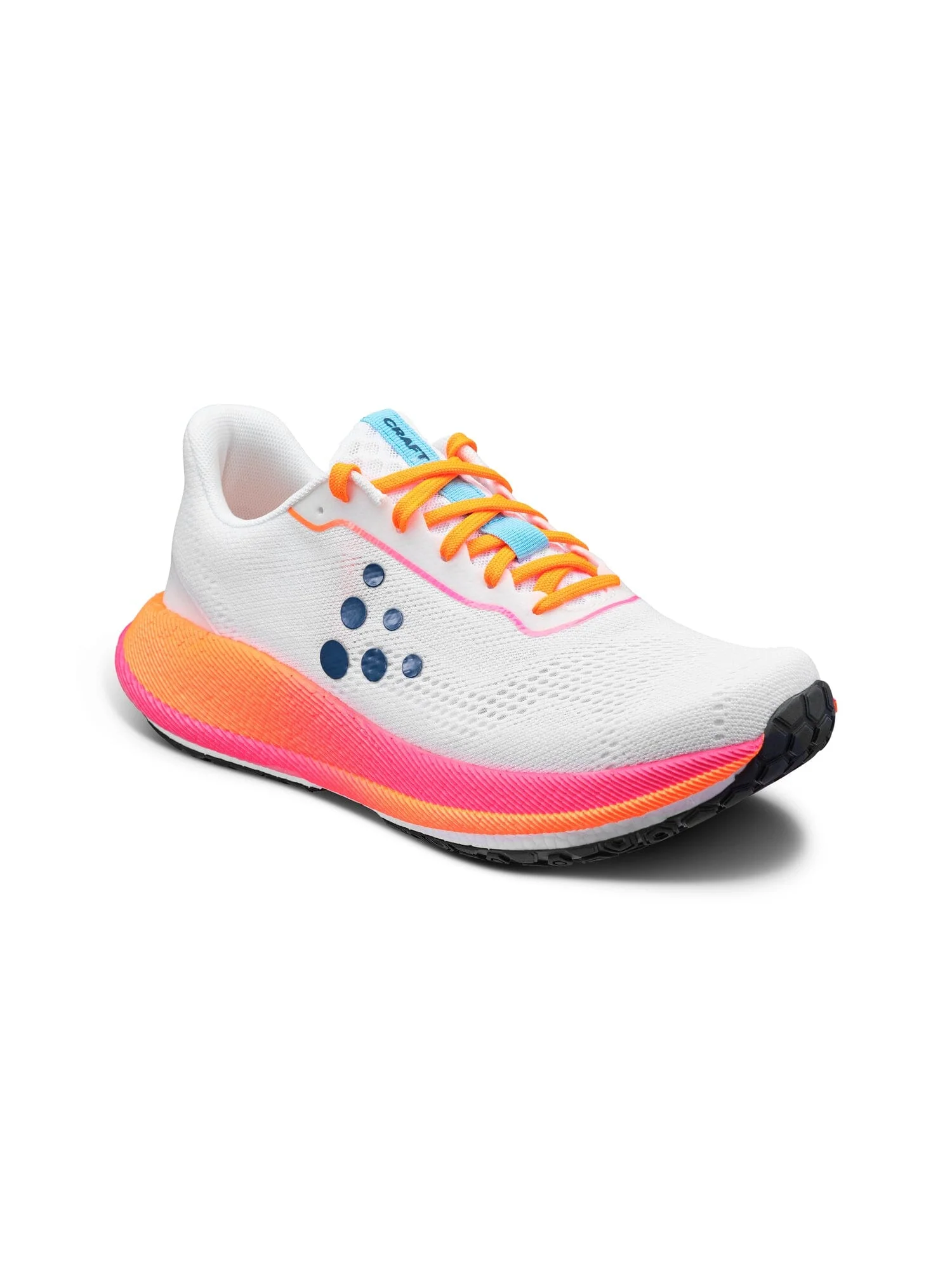 Men's Pacer 2 Running Shoe - White/Flourange - Image 5