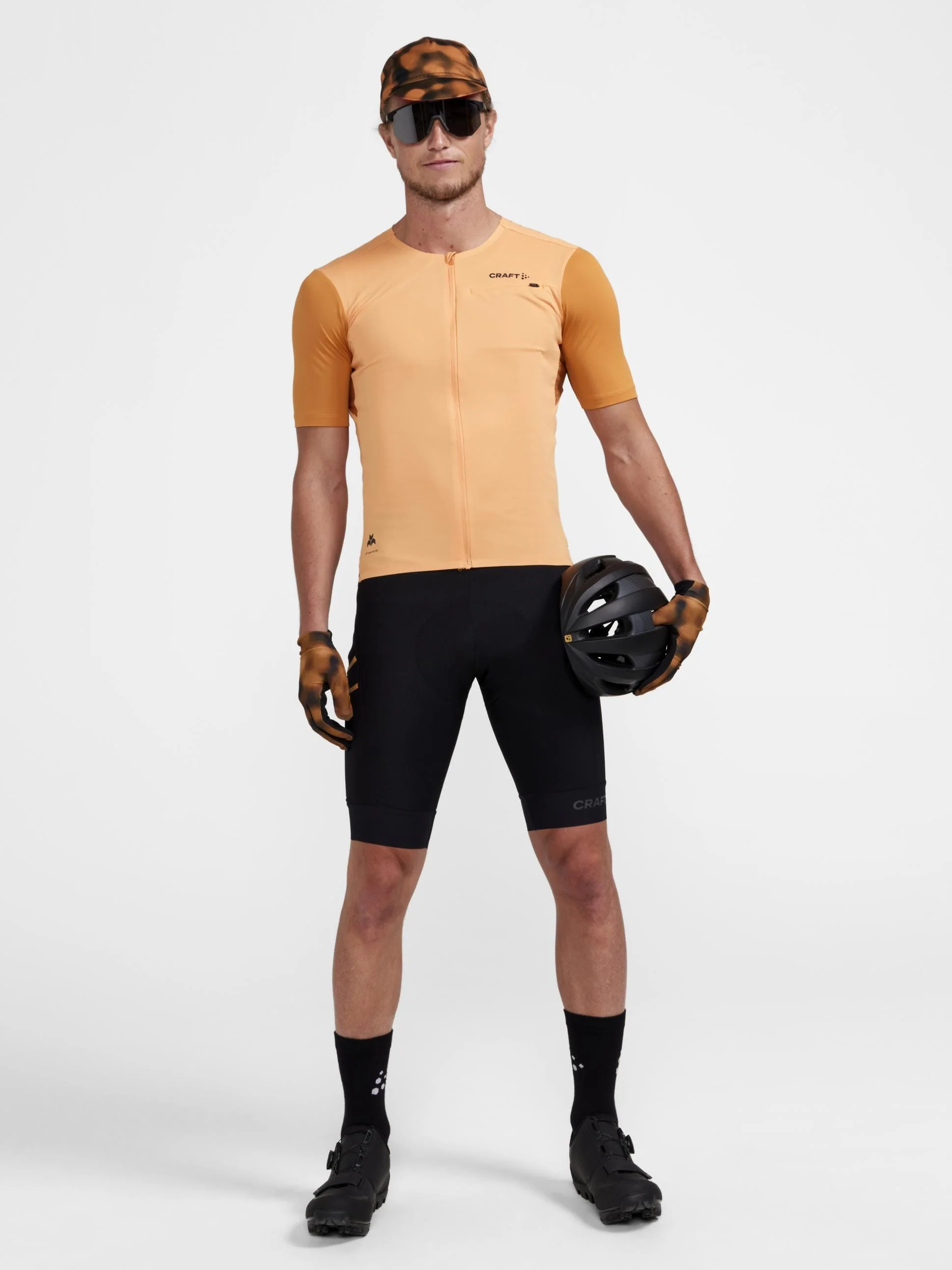 Men's Pro Gravel Bike Bib Shorts - Black/Desert - Image 2