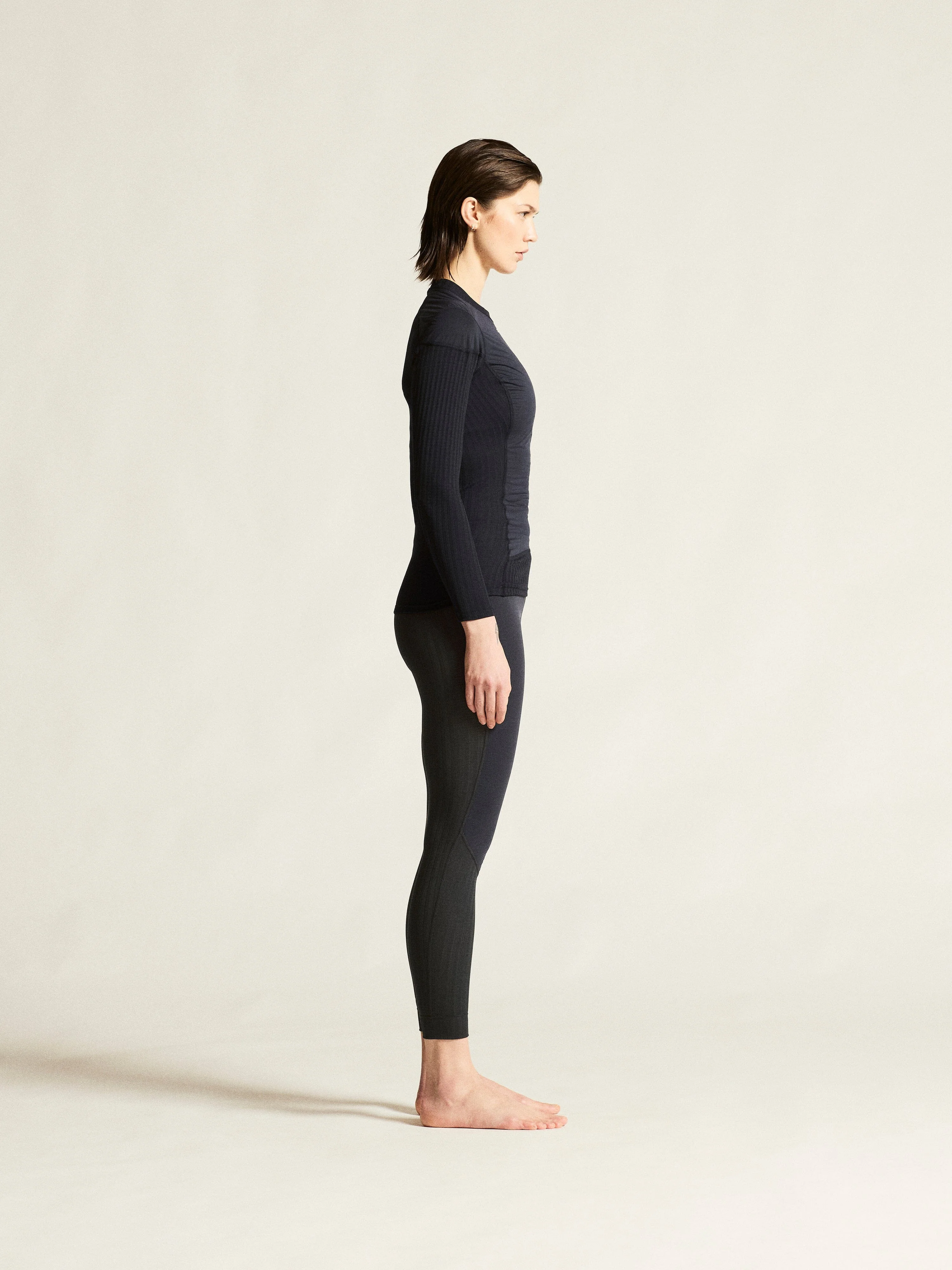 Women's Active Extreme X Wind  Baselayer - Black/Granite - Image 6