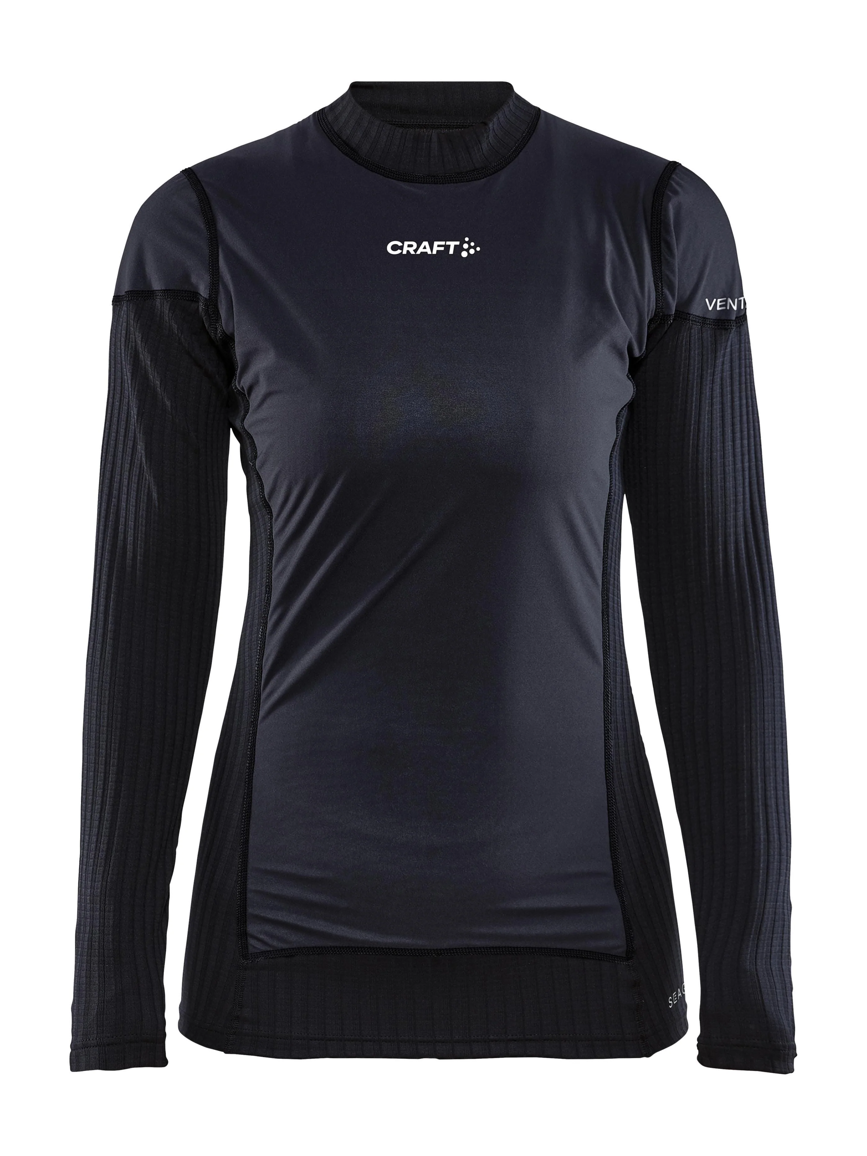 Women's Active Extreme X Wind  Baselayer - Black/Granite - Image 8
