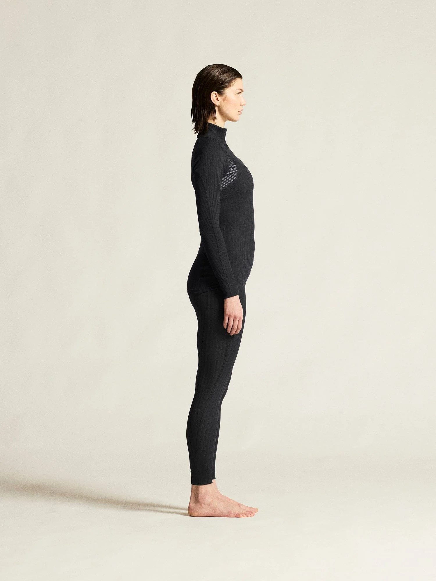 Women's Active Extreme X Zip Baselayer - Black - Image 6