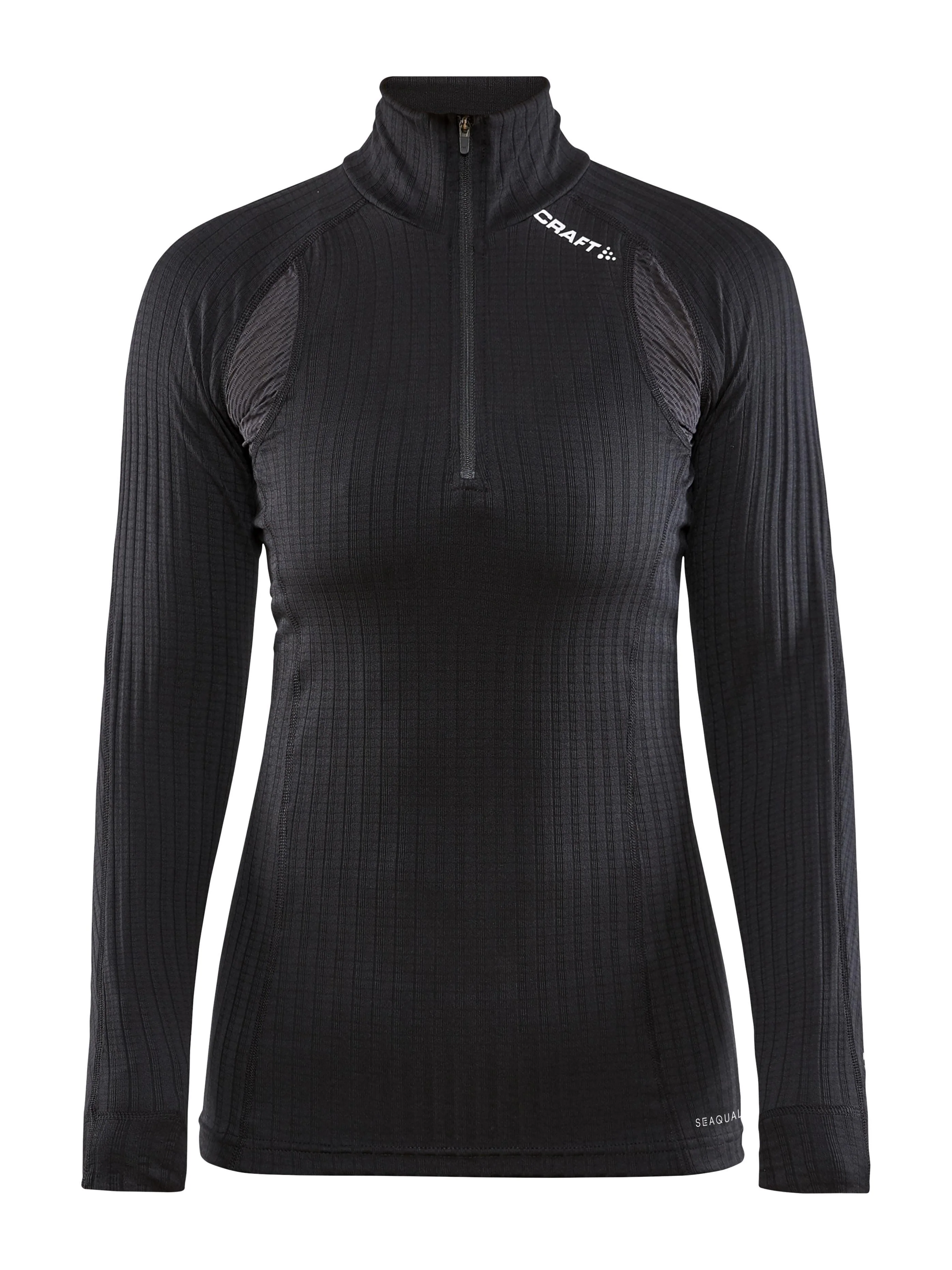 Women's Active Extreme X Zip Baselayer - Black - Image 8