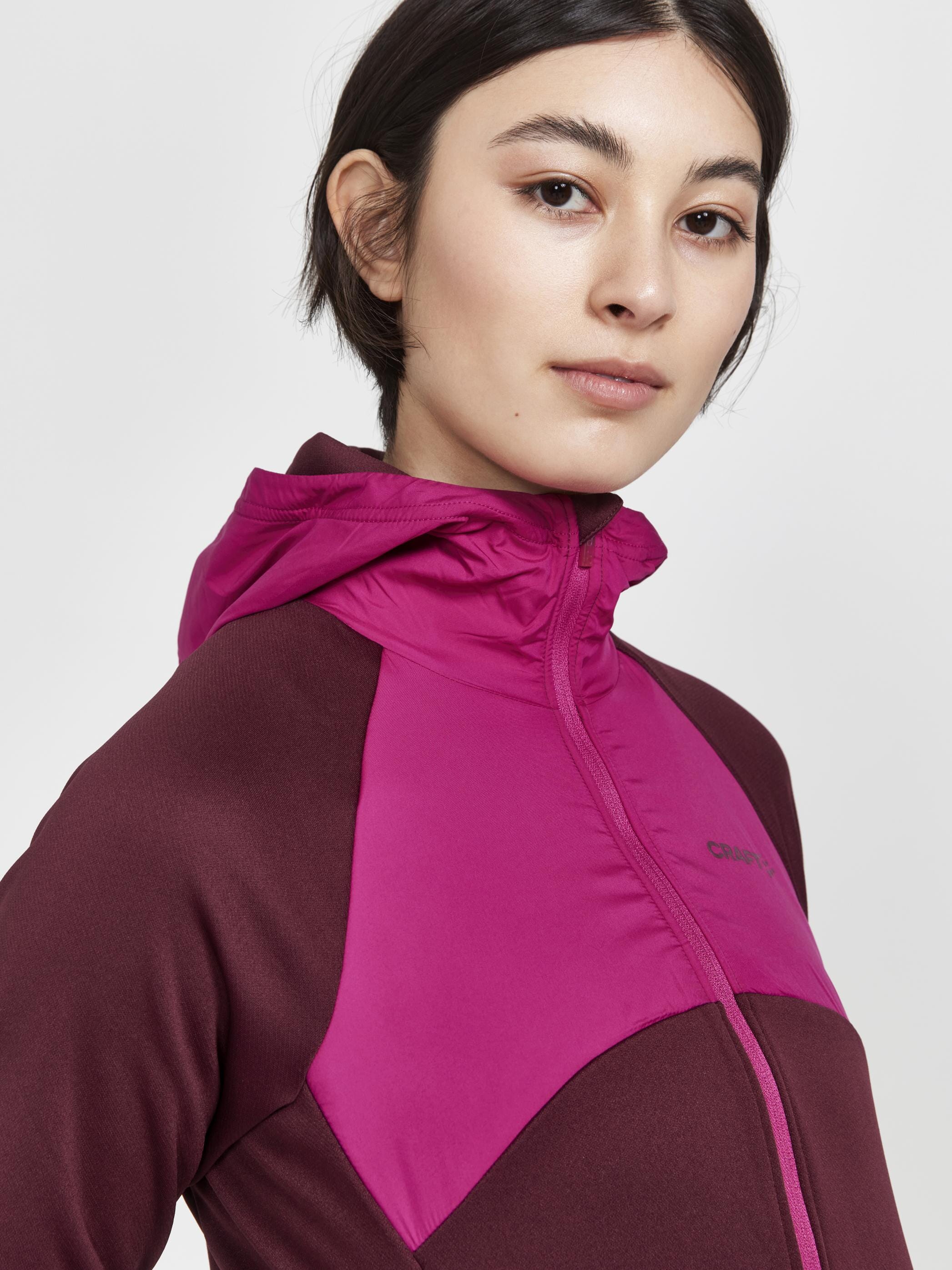 Women's ADV Essence Jersey Hood Jacket - ARROSA-REDDISH - Image 8