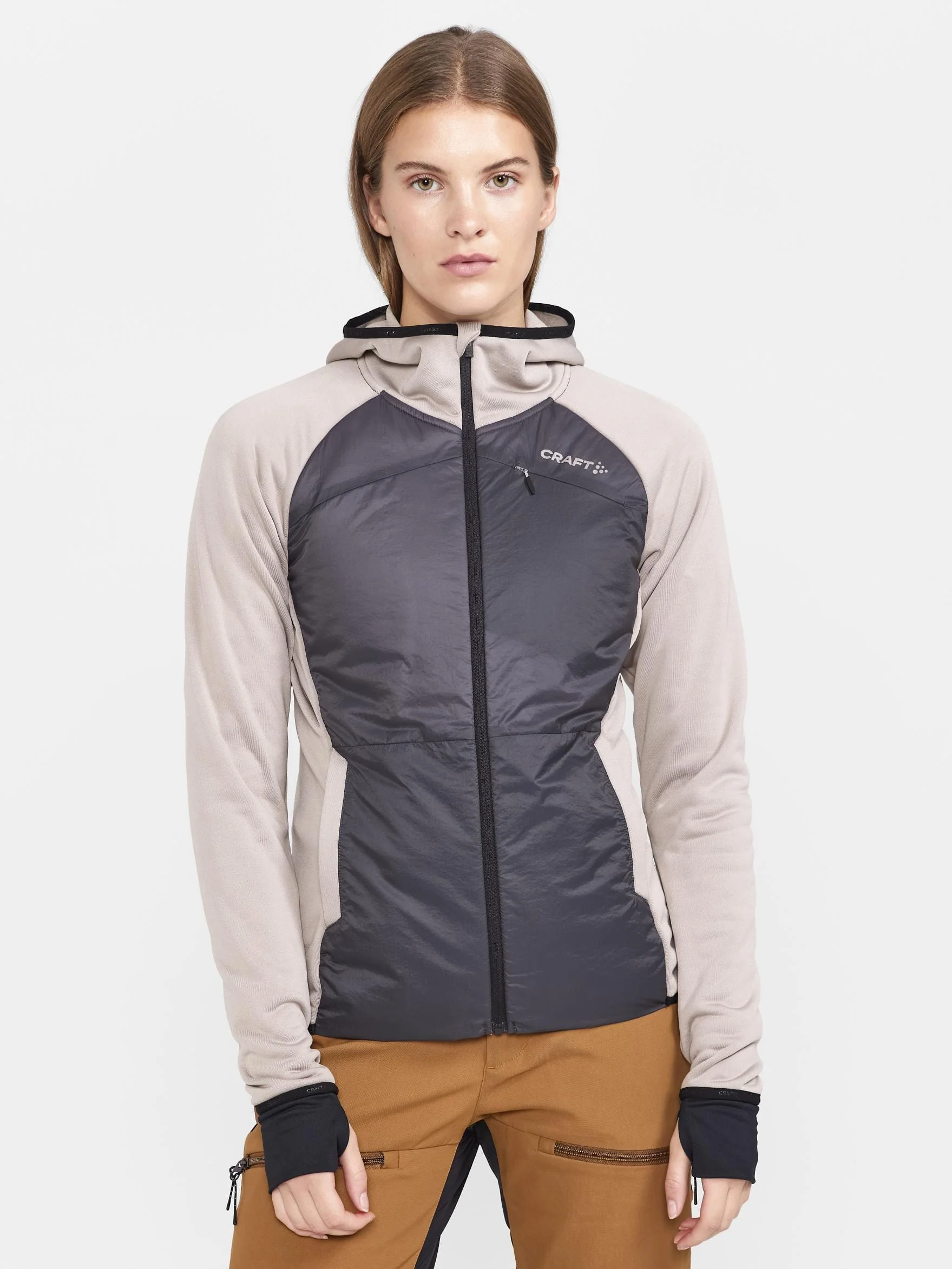 Women's ADV Hybrid Midlayer - CLAY-BLACK