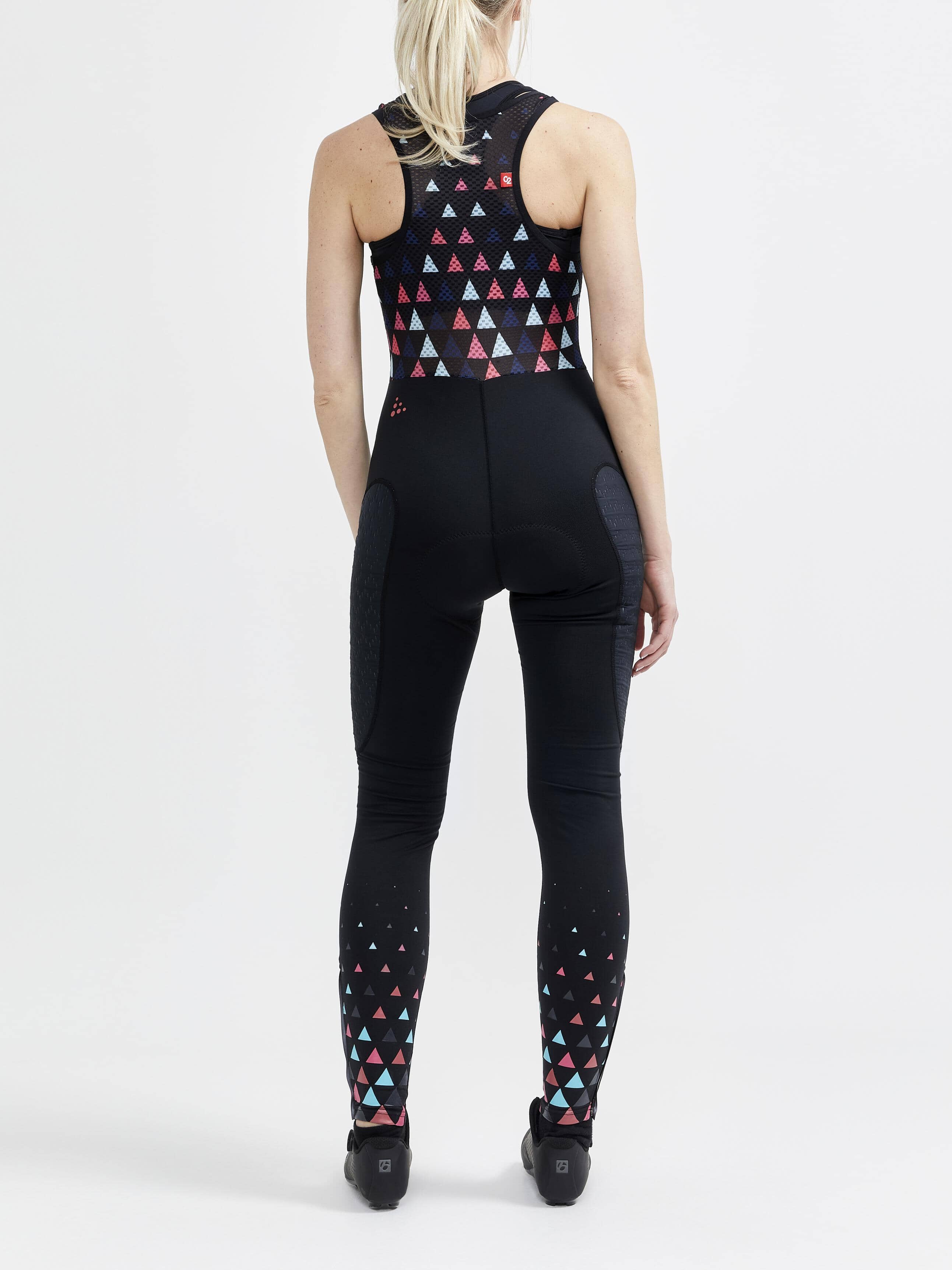 Women's ADV SubZ Cycling Bib Tights - BLACK/CORAL - Image 9