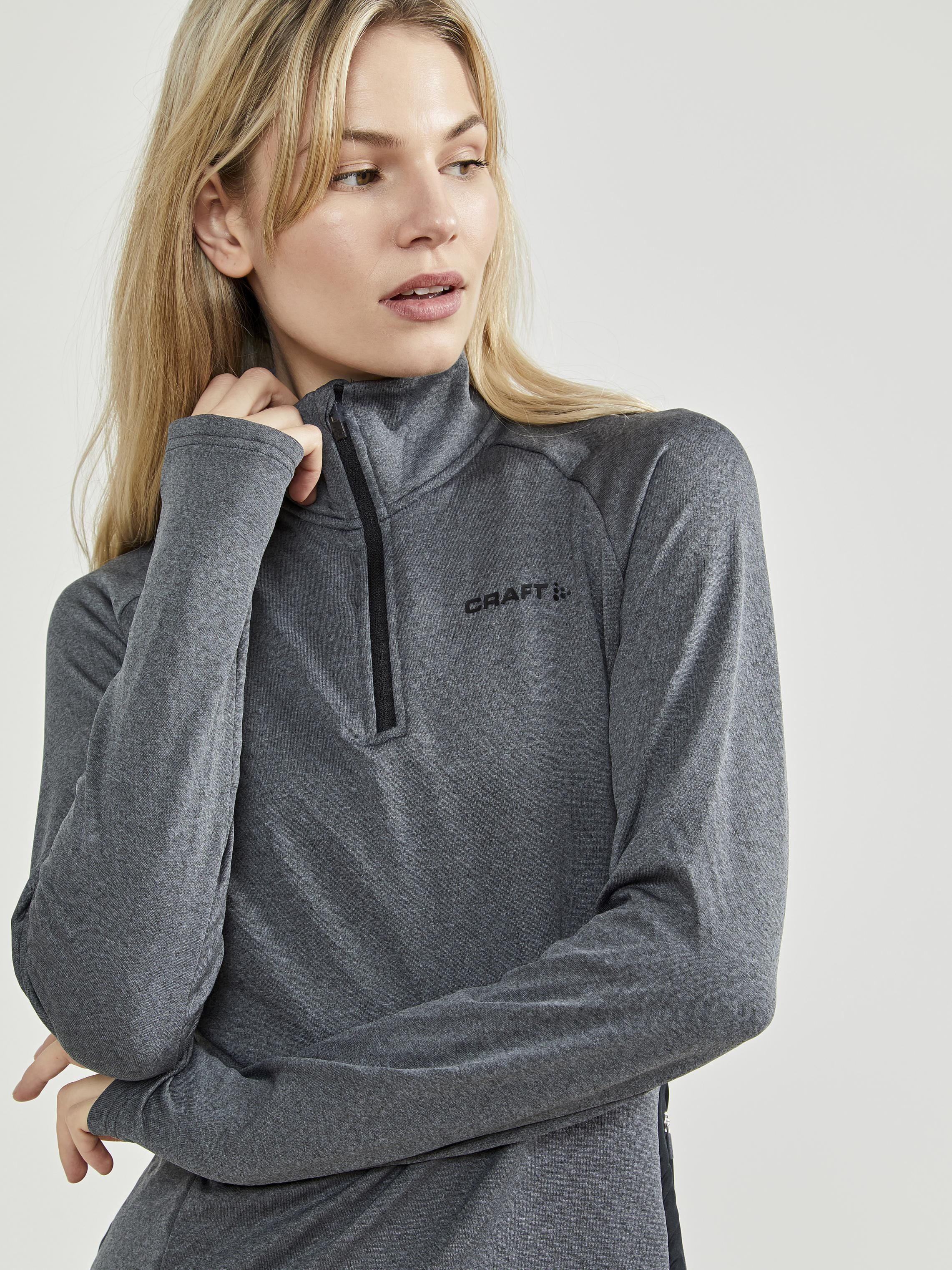 Women's Core Trim Thermal Midlayer - Dk Grey Melange - Image 3