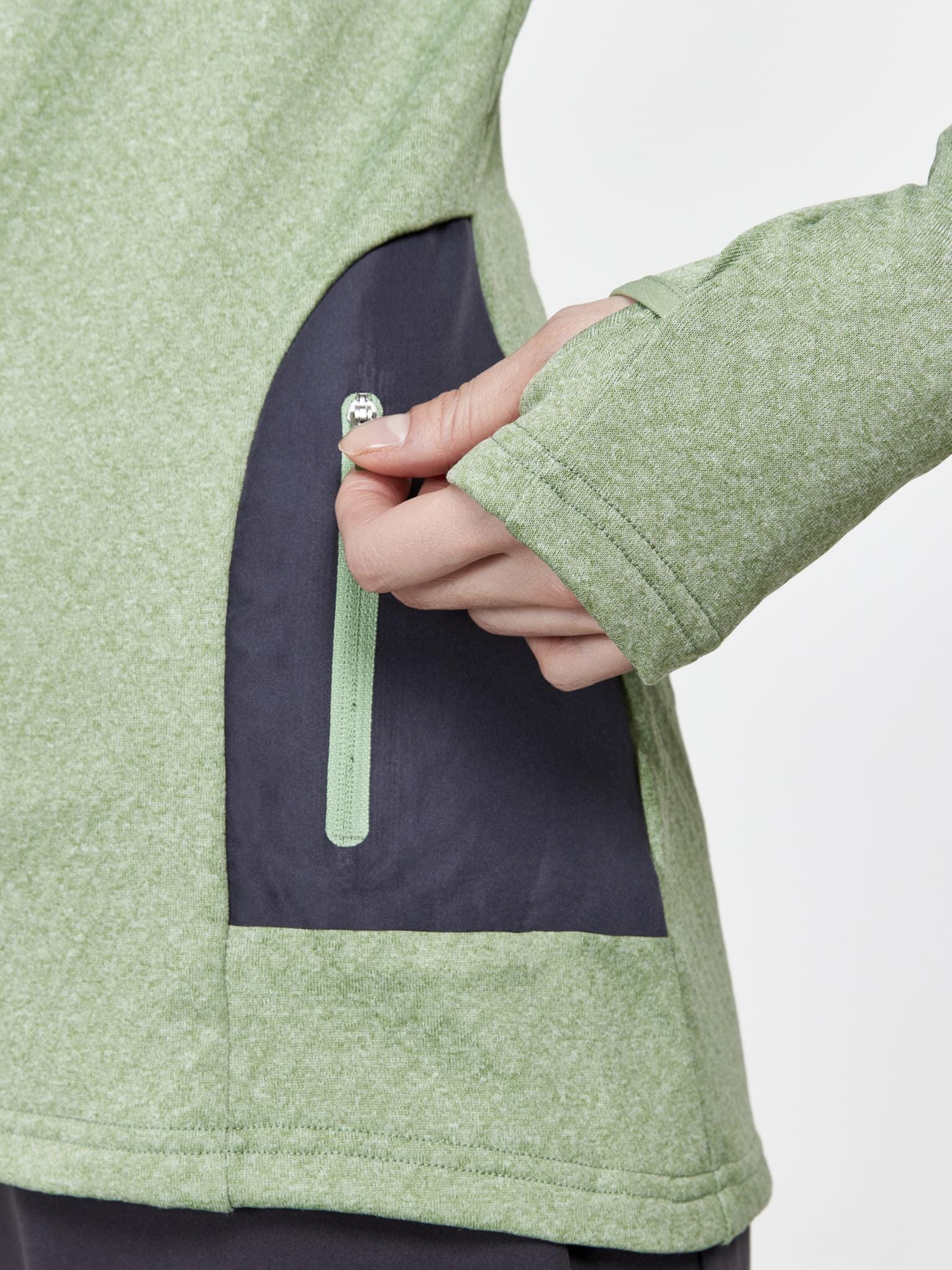 Women's Core Trim Thermal Midlayer - GREY MELANGE - Image 3