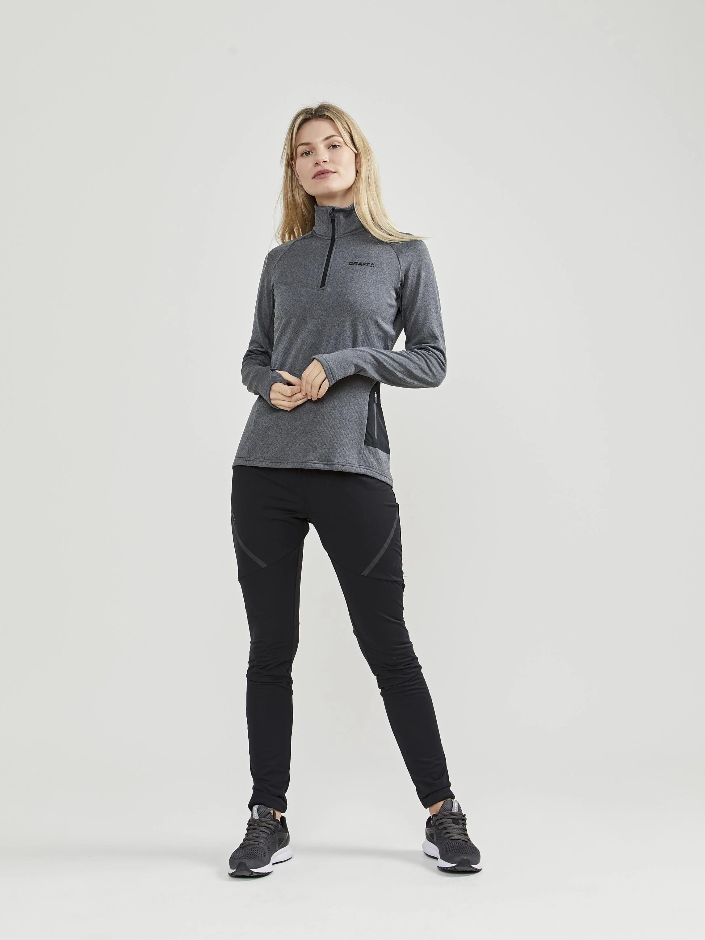 Women's Core Trim Thermal Midlayer - GREY MELANGE - Image 52