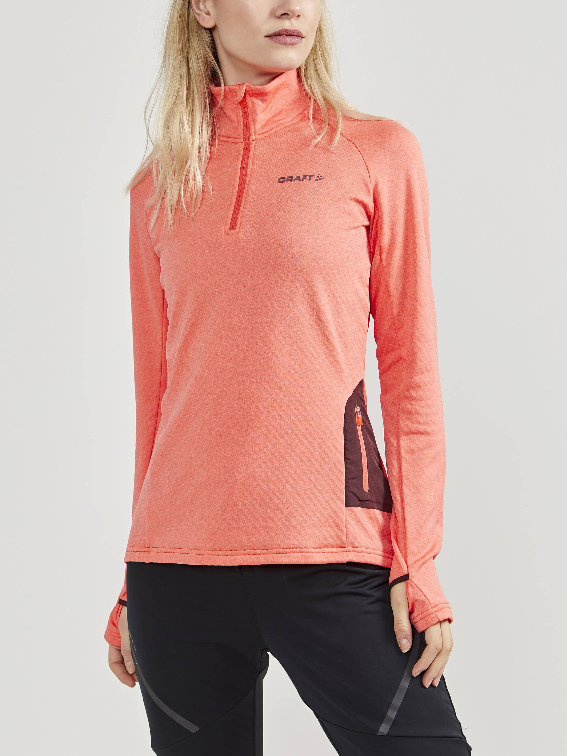 Women's Core Trim Thermal Midlayer - TRACE MELANGE
