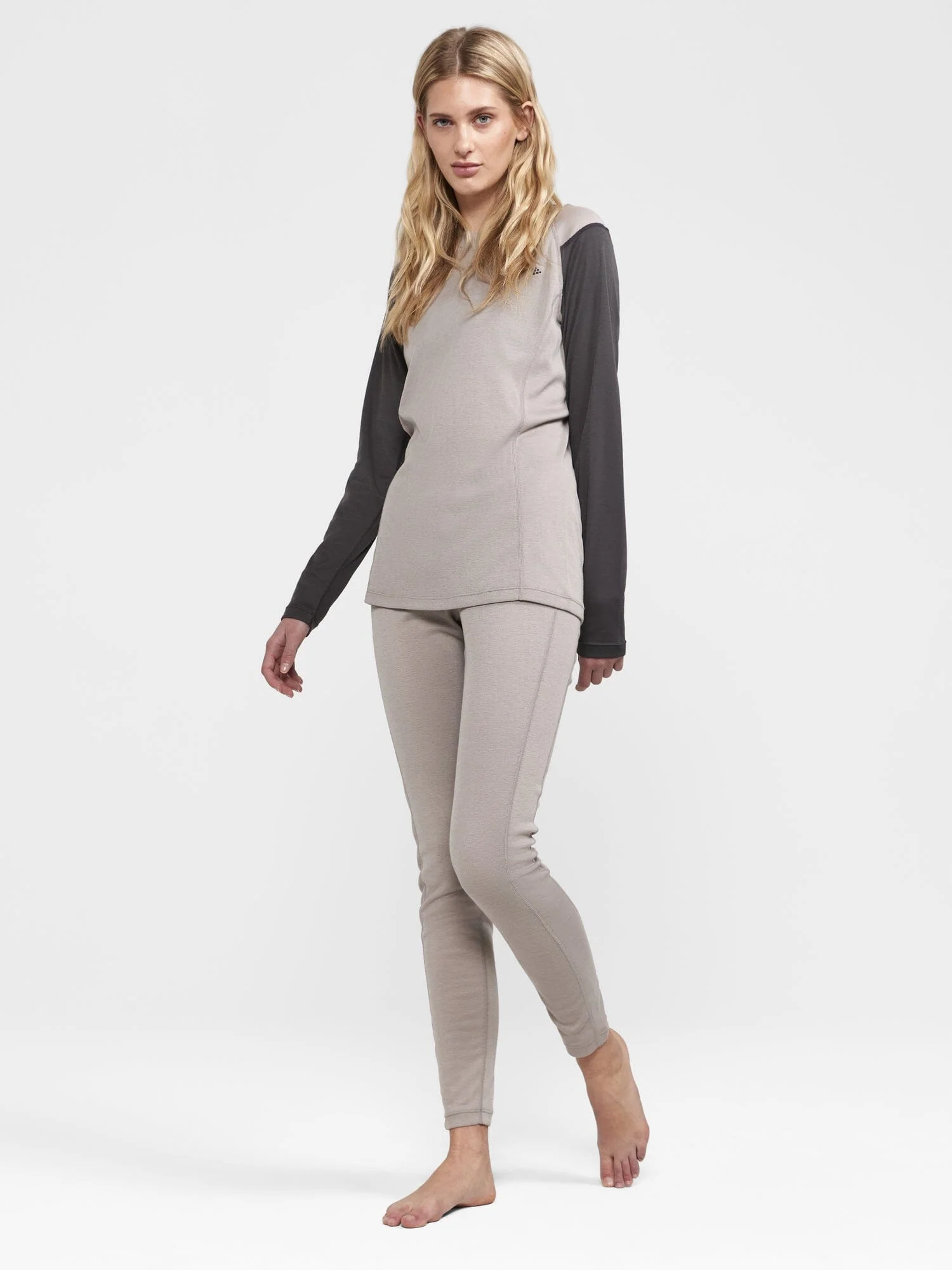 Women's Core Warm Baselayer Set - CLAY-GRANITE