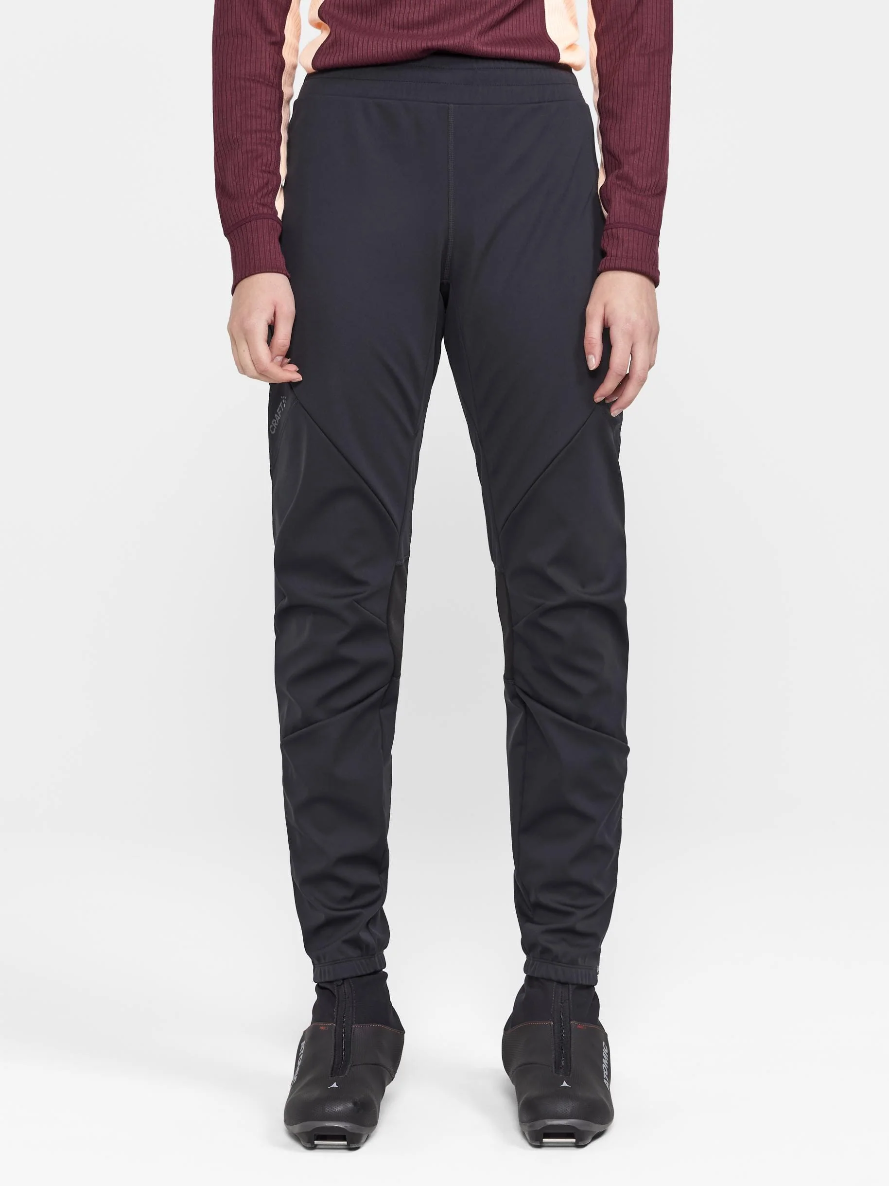 Women's Core XC Training Full-Zip Pants - Black