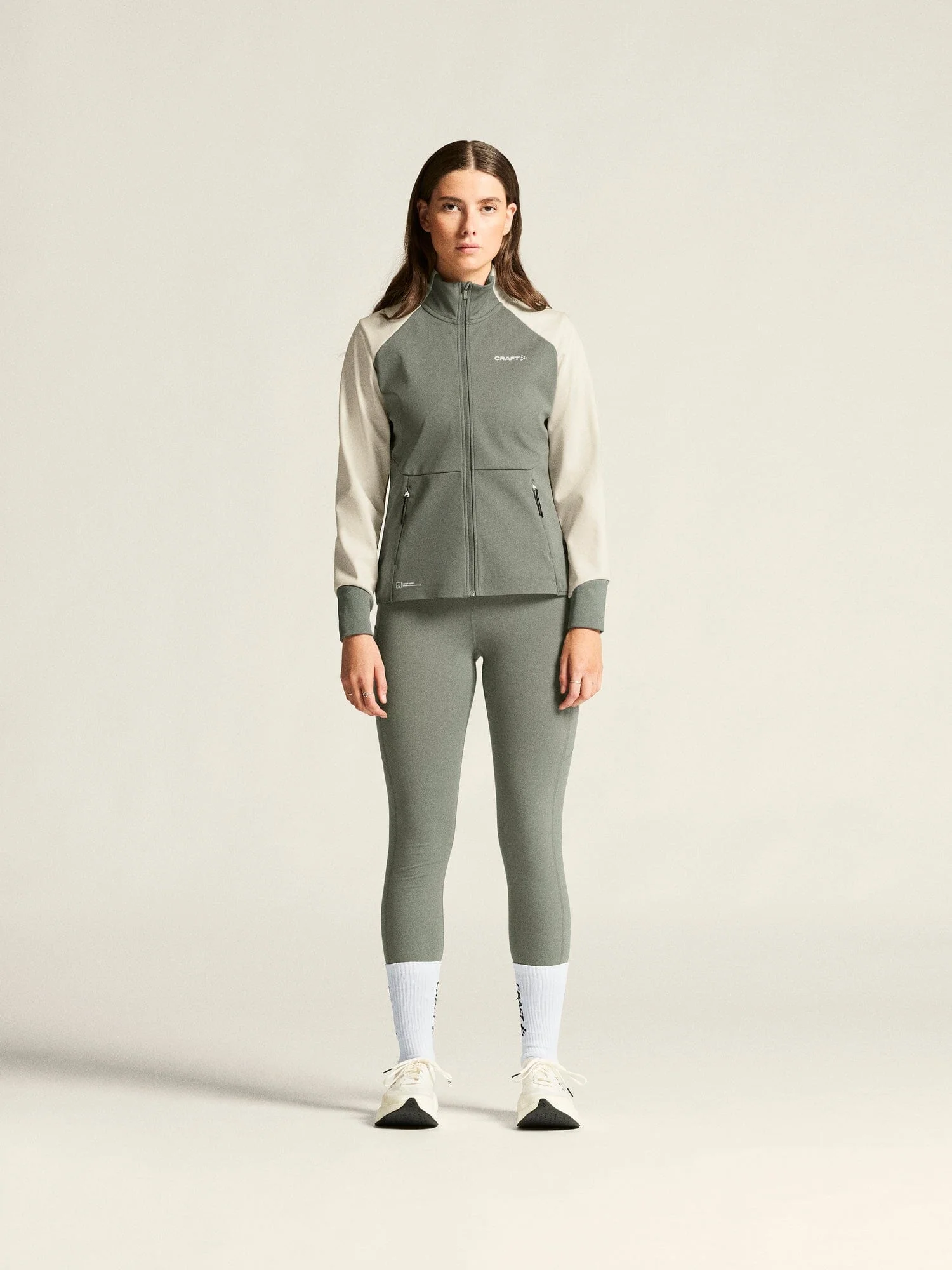 Women's Core XC Training Jacket - Leaf/Tofu