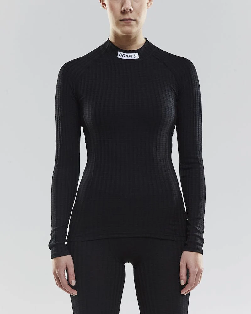 Women's Craft Progress Baselayer CN - BLACK - Image 3