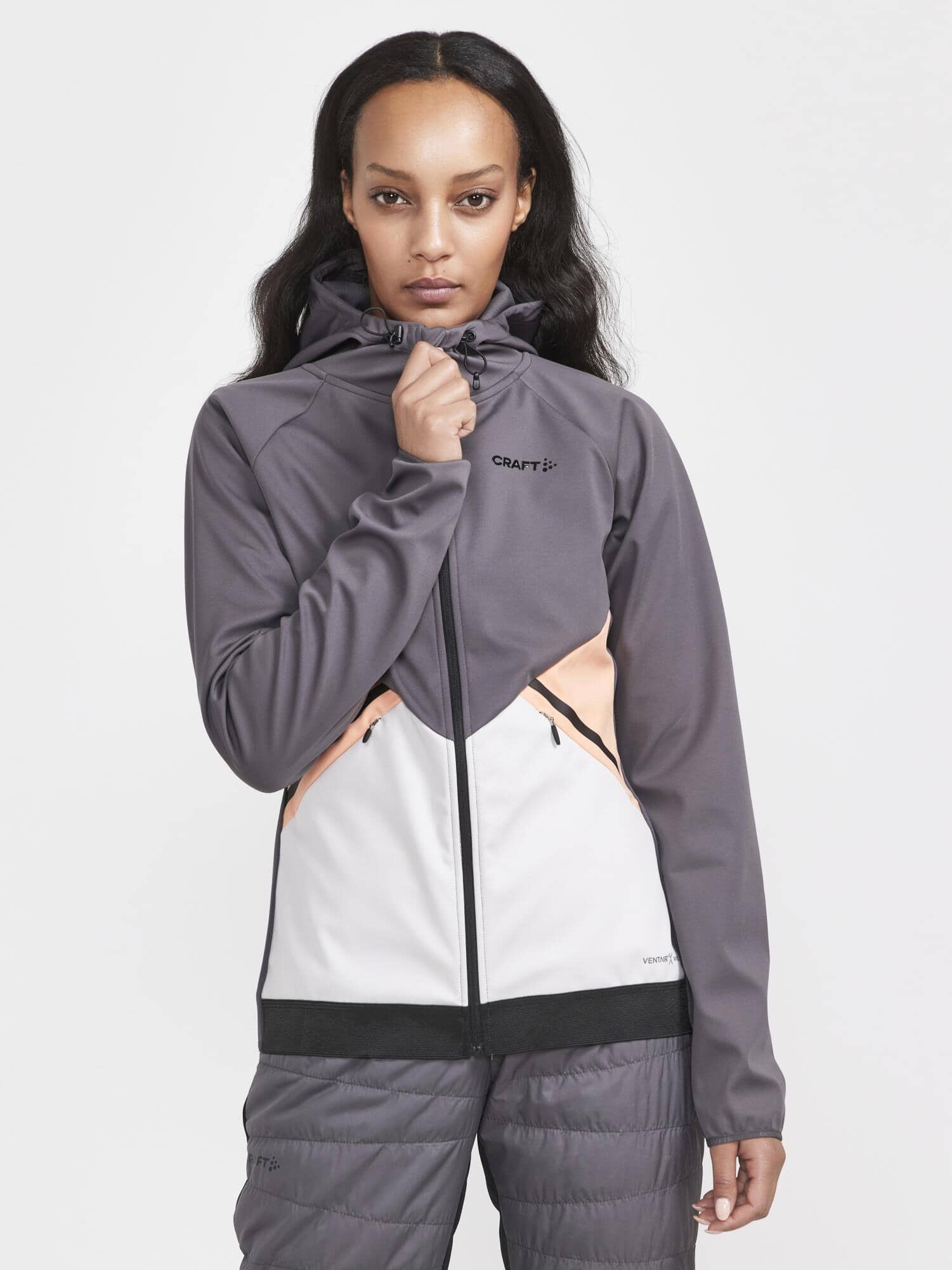 Women's Glide  Hood Jacket - GRANITE/ASH
