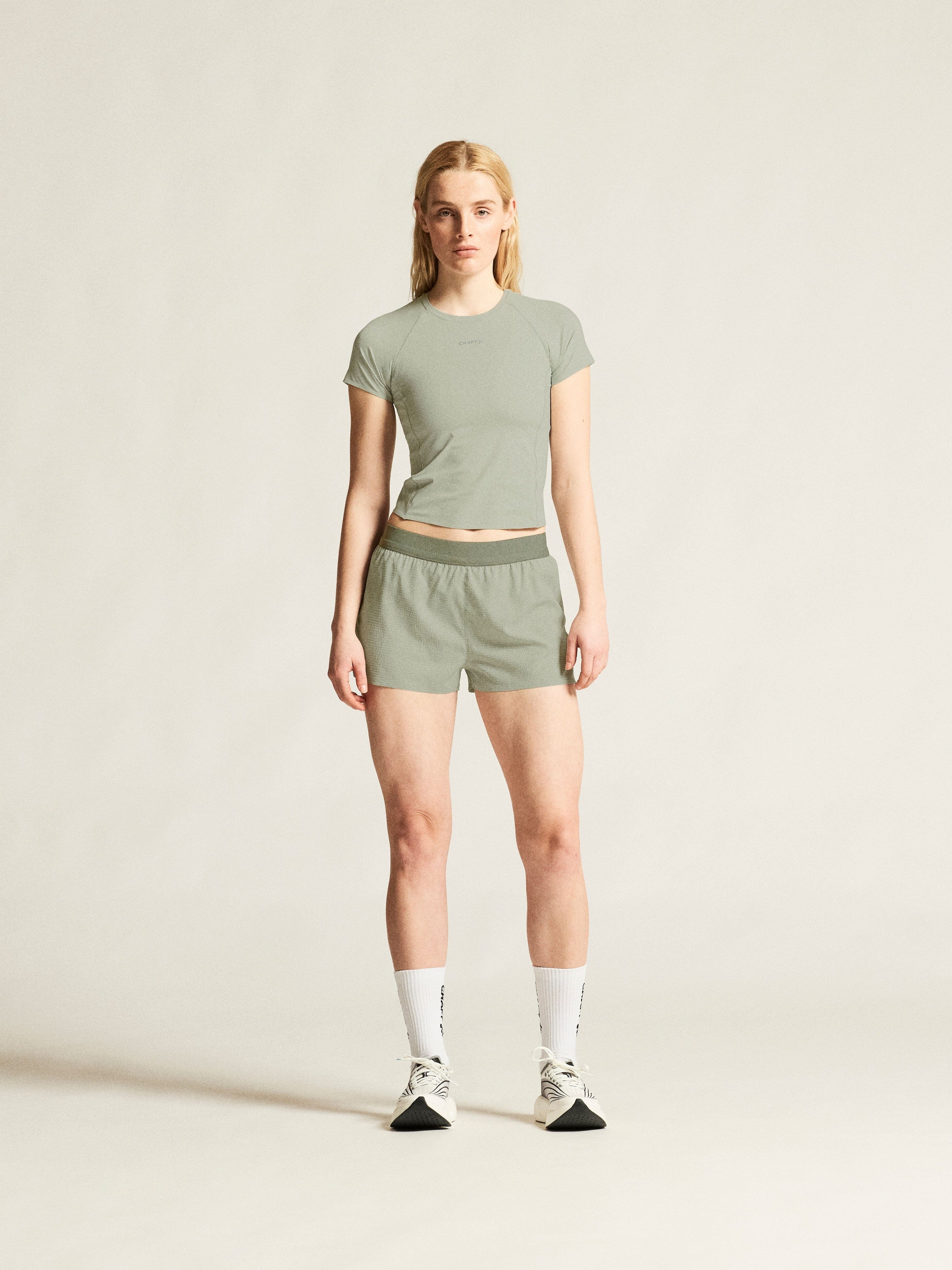 Women's Hypervent Cropped Tee - Pigeon