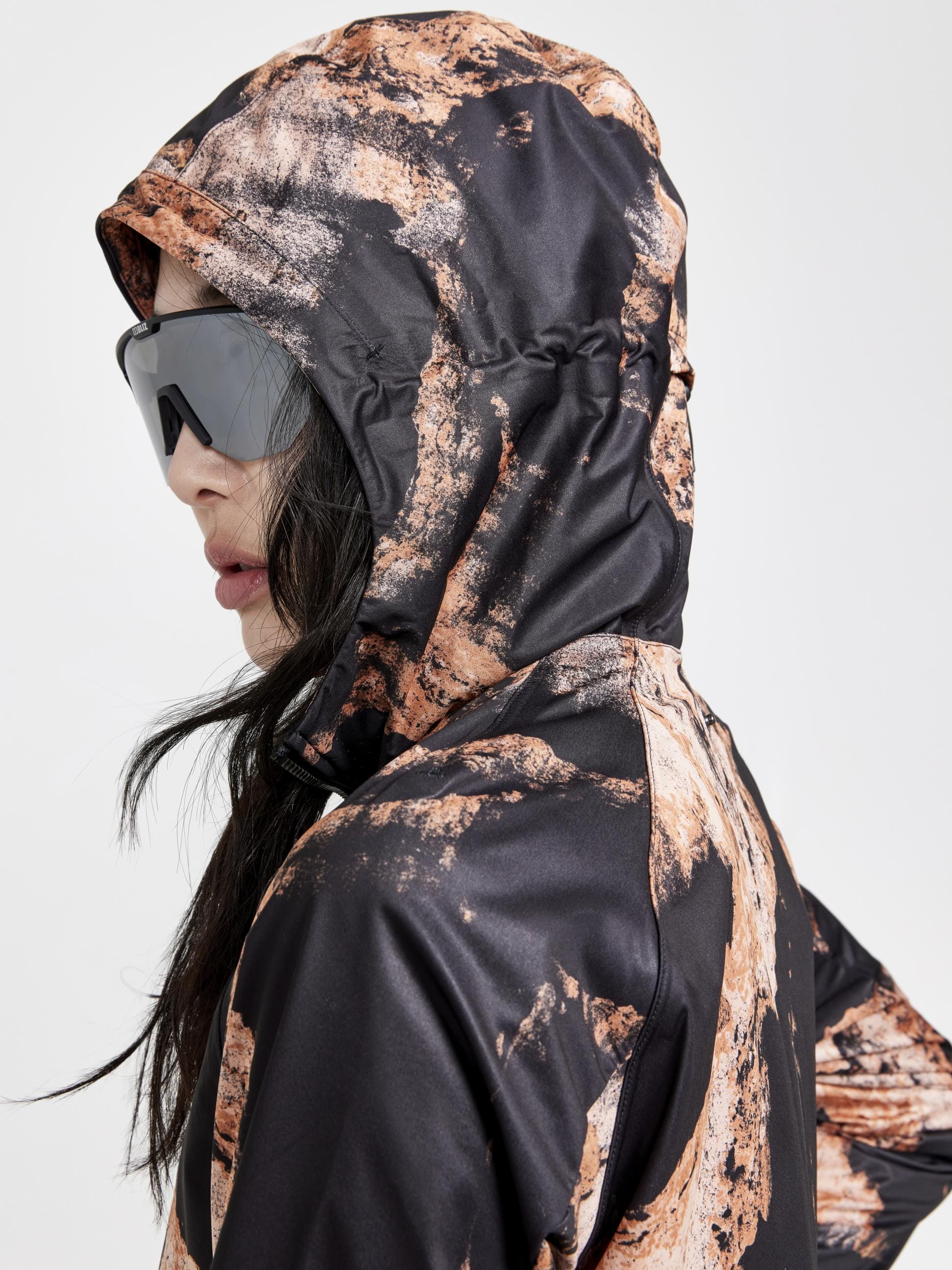 Women's Pro Hydro Running Jacket 2 - BARK-MULTI - Image 12