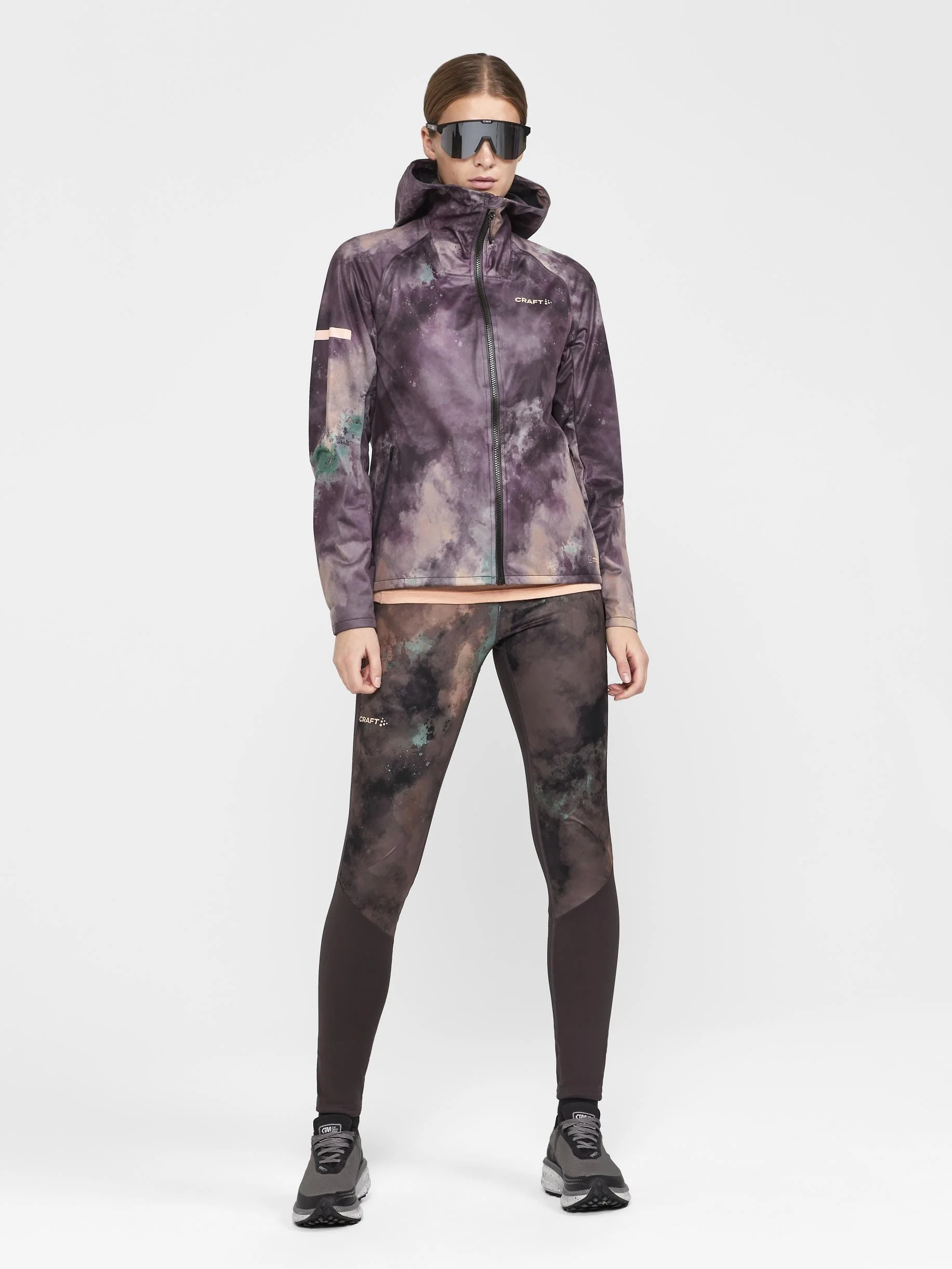Women's Pro Hydro Running Jacket 2 - BARK-MULTI - Image 9