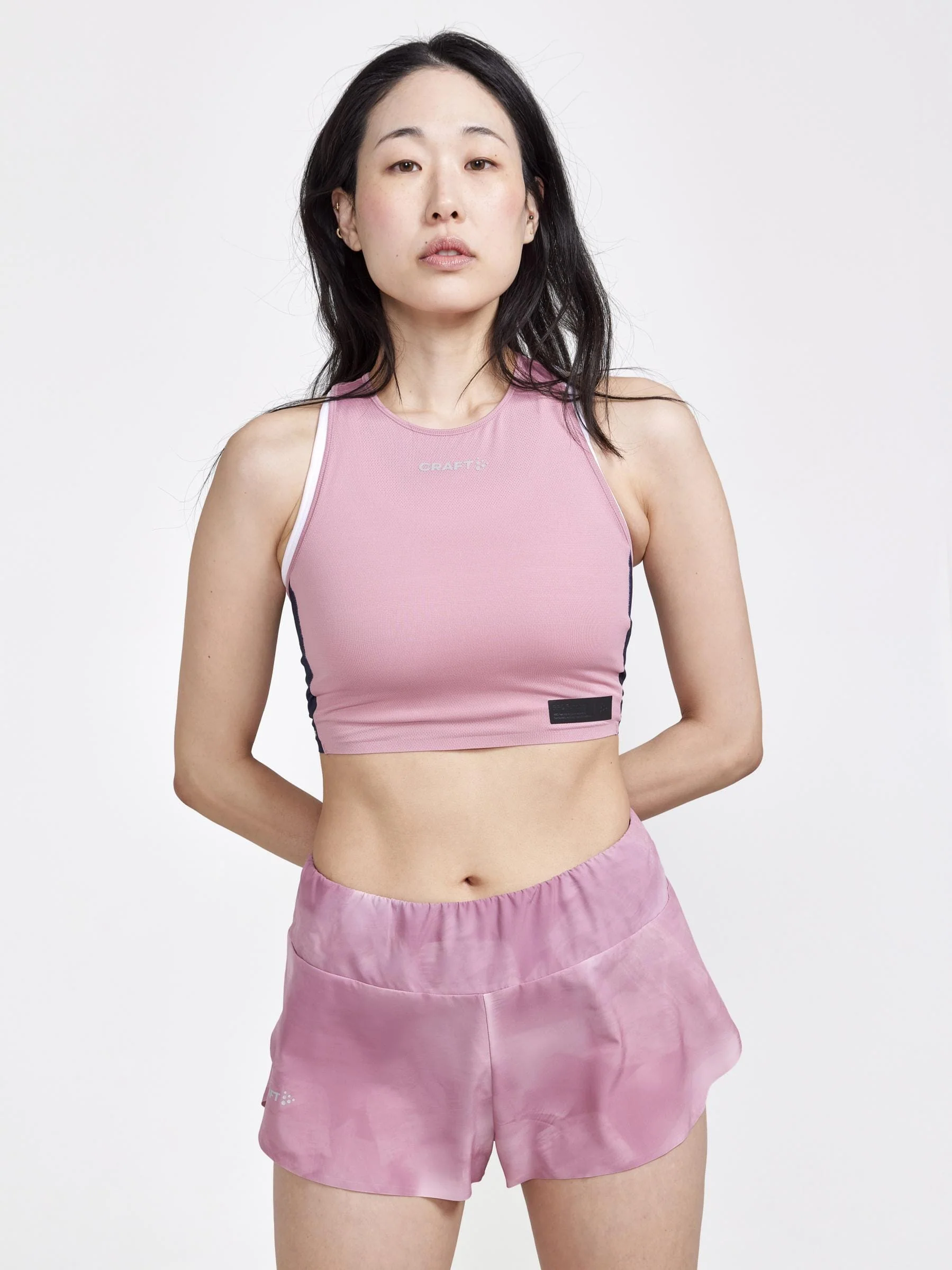Women's Pro Hypervent Running Cropped Top - DAWN-BLAZE