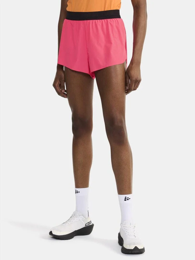 Women's Pro Hypervent Running Split Shorts 2 - FUCHSIA