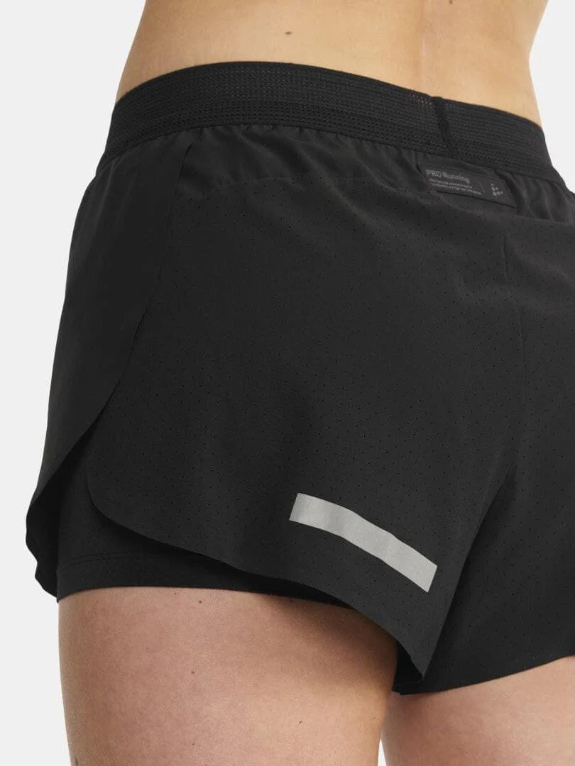 Women's Pro Hypervent Running Split Shorts 2 - FUCHSIA - Image 18
