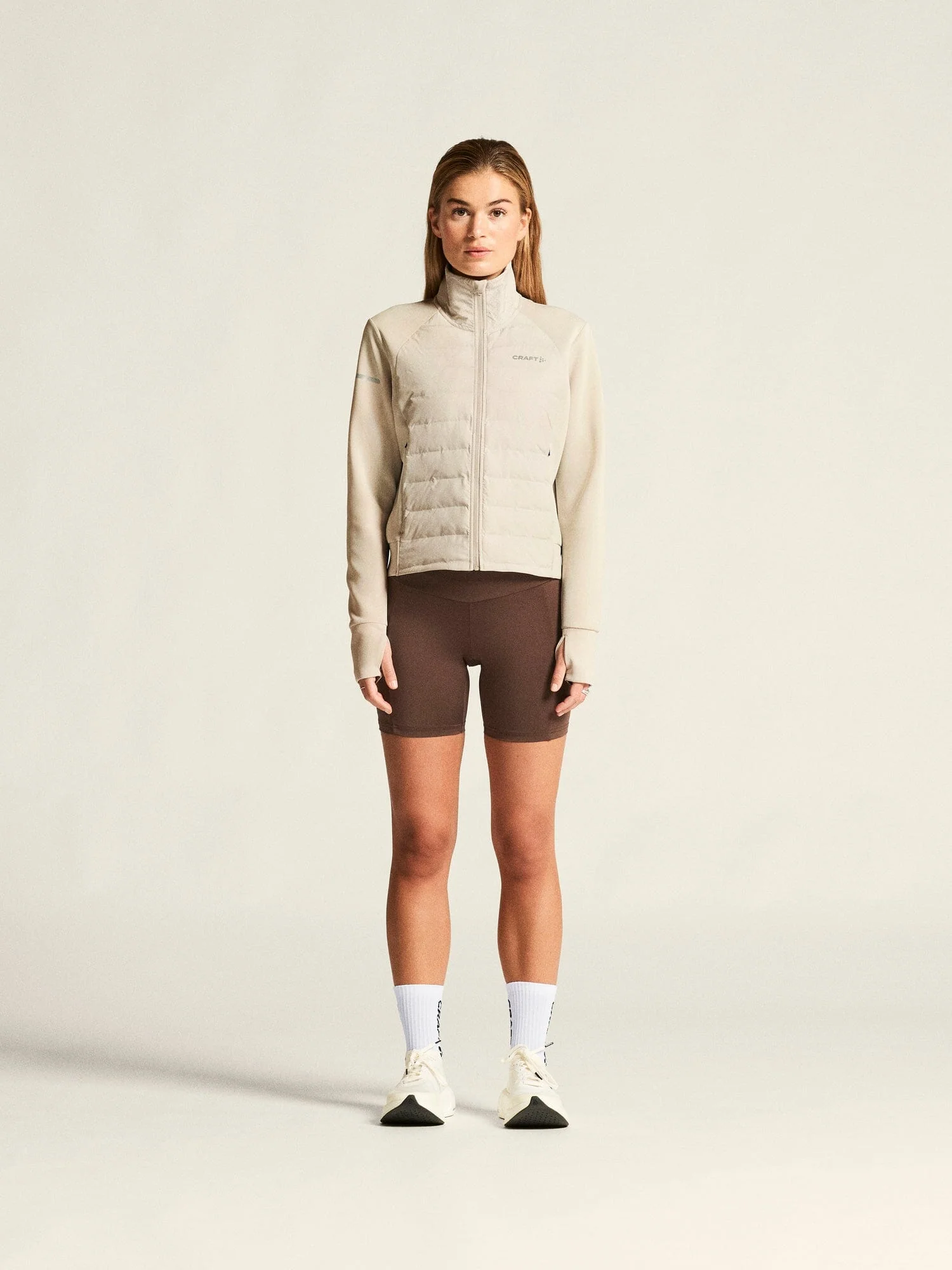 Women's SubZ Running Jacket 4 - Plaster