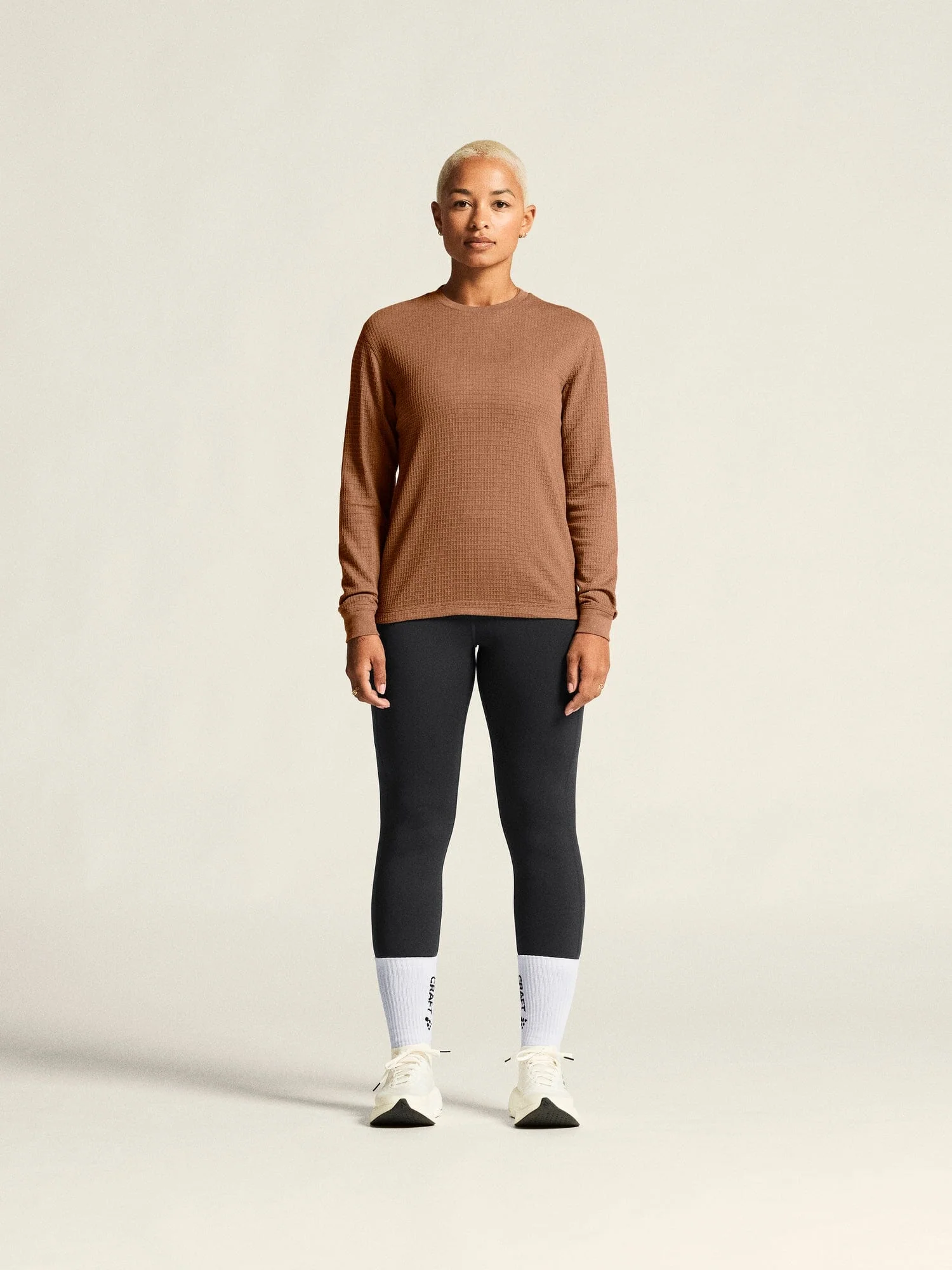 Women's Wool Waffle RN - Clove